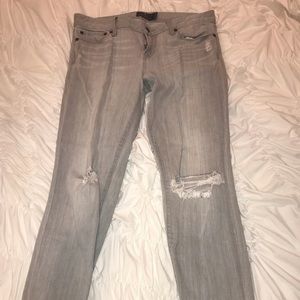 Gray skinny jeans